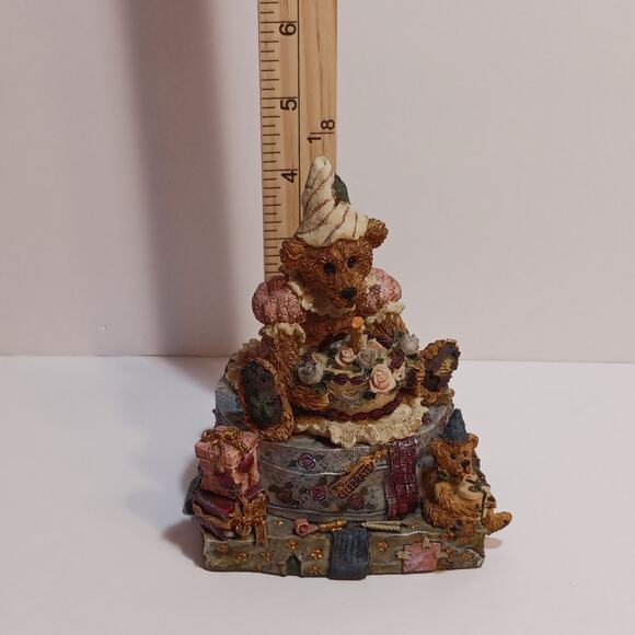 Vintage Boyds Bear Collection Figurine Music Box Plays Happy Birthday WORKS - Picture 7 of 7